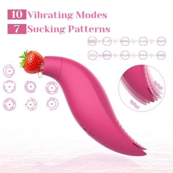 Tracy's dog Dolphamine  suction vibrator (Delfín 2 en 1) - Imagen 2