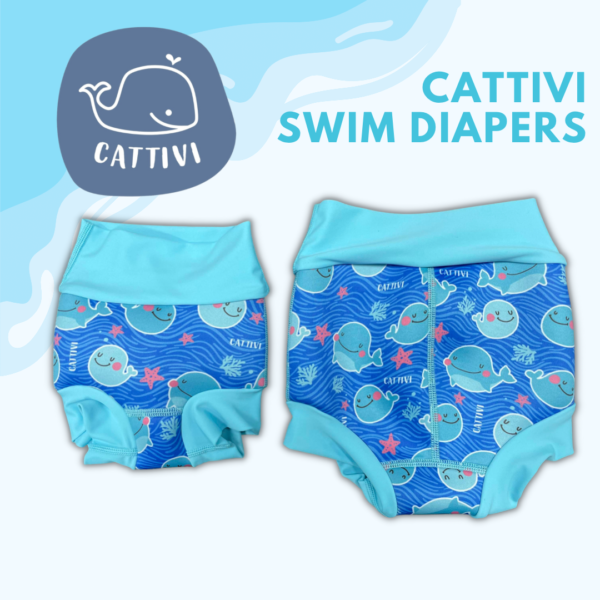CATTIVI Pañales de natación