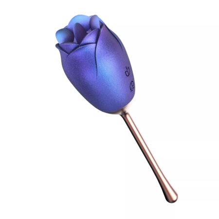 Tracy's dog licking rose