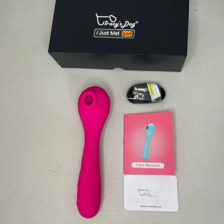Tracy's dog succionador con lengua y dildo vibrador